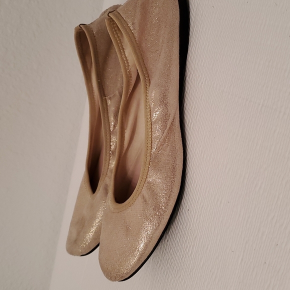Ruby & Bloom sparkly gold ballet Flats - Picture 4 of 12